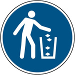 Brady Laminated Polyester B-7541 Mandatory Litter Disposal Sign