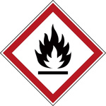 Polyester Fire Safety Label, None With Pictogram Only Text Self-Adhesive