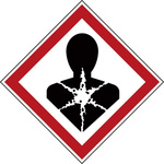 Polyester Fire Safety Label, None With Pictogram Only Text Self-Adhesive