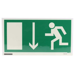 Vinyl Emergency Exit Down Non-Illuminated Emergency Exit Sign