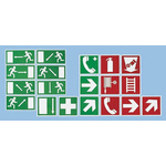 Vinyl Fire Safety Sign, Self-Adhesive
