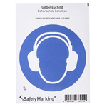 Wolk PVC Mandatory Ear Protection Sign With Pictogram Only Text