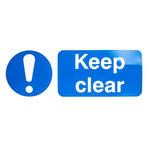 RS PRO Vinyl Mandatory Keep Out Sign With English Text