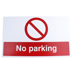 PP Rigid Plastic No Parking Prohibition Sign, No Parking, English