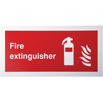 Plastic Fire Safety Sign, Fire extinguisher With English Text
