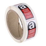 RS PRO Black/Red/White Vinyl Safety Labels, Breathing Asbestos Dust Is Dangerous To Health, Follow Safety Instructions,