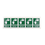 RS PRO Vinyl Green/White Drinking Water Label, H70 mm W50mm