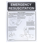 First Aid Safety Wall Chart, Plastic, English, 400 mm, 300mm