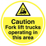 RS PRO Self-Adhesive Hazard & Warning Label (English)