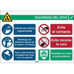 Safety Poster, PP, Spanish, 371 mm, 262mm