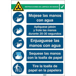 Safety Poster, PP, Spanish, 371 mm, 262mm