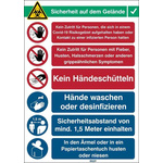 Safety Wall Chart, Polypropylene B-7527, German, 371 mm, 262mm