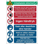 Safety Wall Chart, Polypropylene B-7527, Danish, 371 mm, 262mm