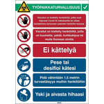 Safety Wall Chart, Polypropylene B-7527 371 mm, 262mm