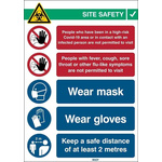 Safety Wall Chart, Polypropylene B-7527, English, 371 mm, 262mm