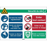 Safety Wall Chart, Polypropylene B-7527, French, 262 mm, 371mm