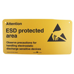 Safety Poster, Rigid Plastic, English, 300 mm, 150mm