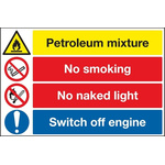 RS PRO Hazard Warning Sign (English)
