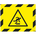 RS PRO Self-Adhesive Area Hazard Hazard & Warning Label