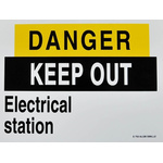 Danger - No Entry Safety Poster, Aluminium, French, 135 mm, 185mm