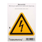 Wolk Self-Adhesive Electrical Hazard Warning Sign