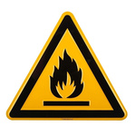 Wolk Fire Safety Hazard Warning Sign