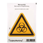 Wolk Self-Adhesive Biological Hazard Hazard Warning Sign