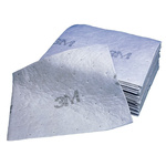 3M Pad Spill Absorbent for Oil Use, 142 L Capacity, 100 per Pack