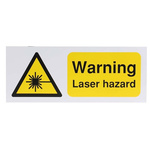 RS PRO Self-Adhesive Machinery Hazard Hazard Warning Sign (English)