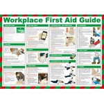 Workplace First Aid Guidance Safety Pocket guide, Semi Rigid Laminate, English, 420 mm, 590mm