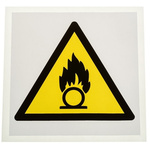 RS PRO Self-Adhesive Hazardous Substances Hazard Warning Sign