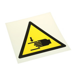 RS PRO Machinery Hazard Hazard Warning Sign
