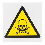 RS PRO Hazardous Substances Hazard Warning Sign