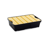 RS PRO Polyethylene Spill Tray with Grate for Industrial Storage, 20L Capacity