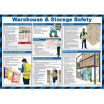 Warehouse & Storage Safety Guidance Safety Poster, Semi Rigid Laminate, English, 420 mm, 590mm