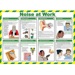 Noise At Work Safety Guidance Safety Poster, Semi Rigid Laminate, English, 420 mm, 590mm