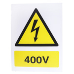 RS PRO Electrical Hazard Warning Sign (English)