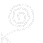 RS PRO Fluorescent, White Polypropylene Chain Barrier