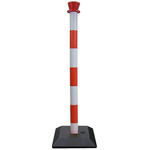 RS PRO Red & White ABS Barrier Post