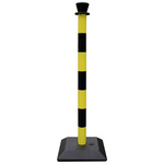 RS PRO Black & Yellow ABS Barrier Post