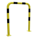 RS PRO Black & Yellow Steel Protection Barrier