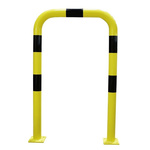 RS PRO Black & Yellow Steel Protection Barrier