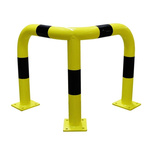 RS PRO Black & Yellow Steel Protection Barrier