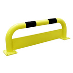 RS PRO Black & Yellow Steel Protection Barrier