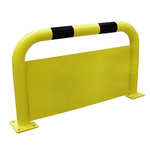 RS PRO Black & Yellow Steel Protection Barrier
