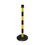 RS PRO Black & Yellow ABS Barrier Post