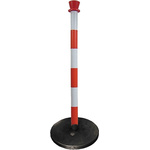RS PRO Red/White ABS Barrier Post