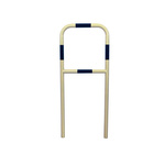 RS PRO Black & Yellow Steel Protection Barrier
