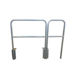 RS PRO Grey Galvanised Steel Barrier Base