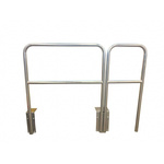 RS PRO Grey Galvanised Steel Barrier Base